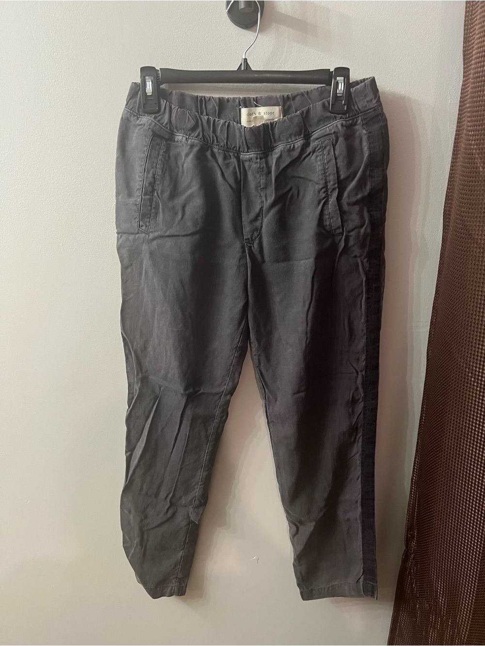 cloth & stone Charcoal Gray Drawstring Chinos